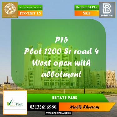 125 Sq. Yards Residential Plot for Sale in Precinct 15 -  Bahria Town, Karachi - (BP-171830)
