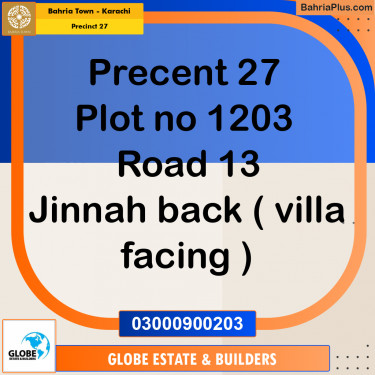 Residential Plot for Sale in Precinct 27 -  Bahria Town, Karachi - (BP-171872)