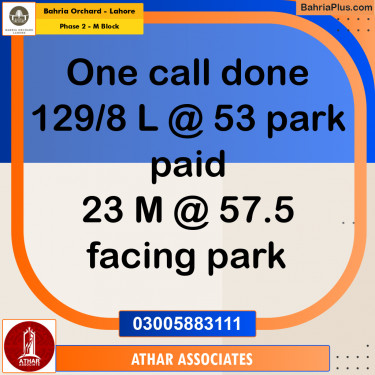 Residential Plot for Sale in Phase 2 - M Block -  Bahria Orchard, Lahore - (BP-172060)