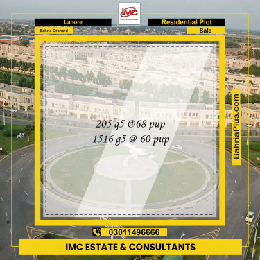 Residential Plot for Sale in Phase 4 - G5 Block -  Bahria Orchard, Lahore - (BP-172156)