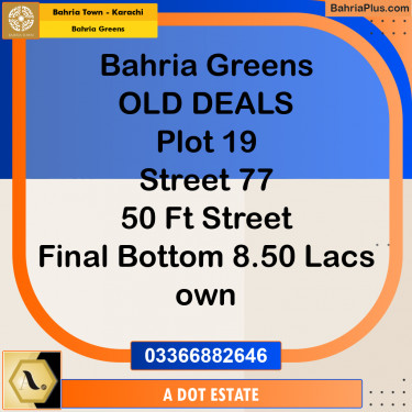 75 Sq. Yards Residential Plot for Sale in Bahria Greens -  Bahria Town, Karachi - (BP-172180)