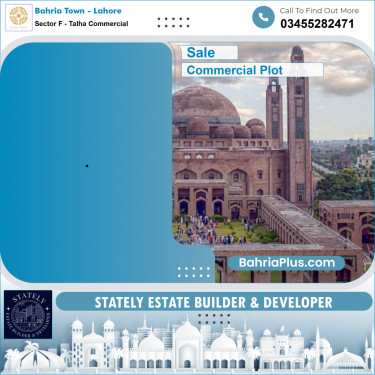 Commercial Plot for Sale in Sector F - Talha Commercial -  Bahria Town, Lahore - (BP-172262)