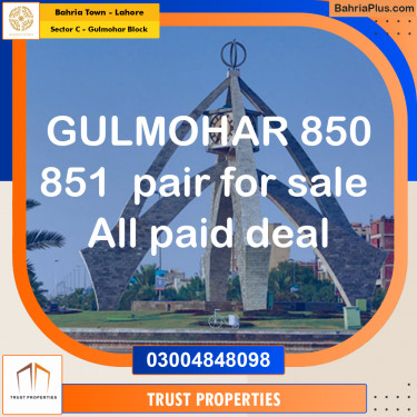 Residential Plot for Sale in Sector C - Gulmohar Block -  Bahria Town, Lahore - (BP-172489)