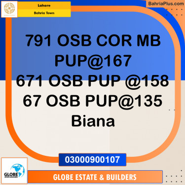 Residential Plot for Sale in Overseas B -  Bahria Town, Lahore - (BP-172562)