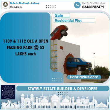 Residential Plot for Sale in OLC-A Block -  Bahria Orchard, Lahore - (BP-172599)
