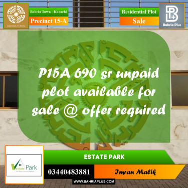 125 Sq. Yards Residential Plot for Sale in Precinct 15-A -  Bahria Town, Karachi - (BP-172633)