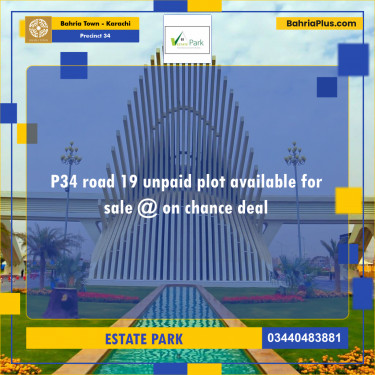 250 Sq. Yards Residential Plot for Sale in Precinct 34 -  Bahria Town, Karachi - (BP-172705)