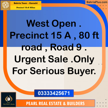 200 Sq. Yards Residential Plot for Sale in Precinct 10-A Villas -  Bahria Town, Karachi - (BP-172949)