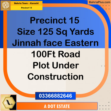 125 Sq. Yards Residential Plot for Sale in Precinct 15 -  Bahria Town, Karachi - (BP-172994)