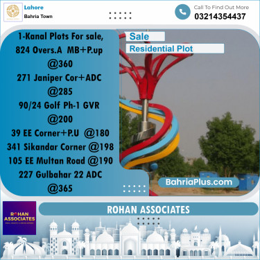 Residential Plot for Sale in Overseas A -  Bahria Town, Lahore - (BP-173067)