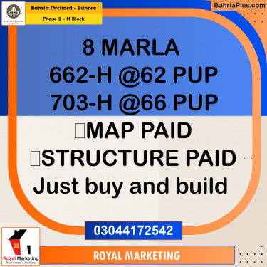Residential Plot for Sale in Phase 2 - H Block -  Bahria Orchard, Lahore - (BP-173136)