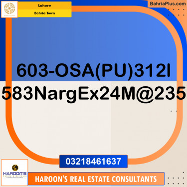 Residential Plot for Sale in Overseas A -  Bahria Town, Lahore - (BP-173156)