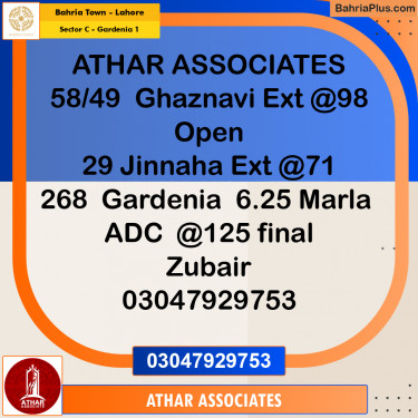 Residential Plot for Sale in Sector C - Gardenia 1 -  Bahria Town, Lahore - (BP-173276)