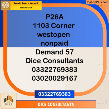 125 Sq. Yards Residential Plot for Sale in Precinct 26A -  Bahria Town, Karachi - (BP-173301)