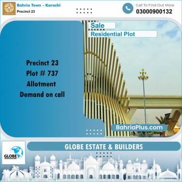 125 Sq. Yards Residential Plot for Sale in Precinct 23 -  Bahria Town, Karachi - (BP-173521)