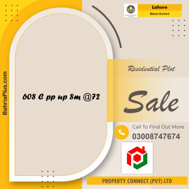 Residential Plot for Sale in Phase 2 - C Block -  Bahria Orchard, Lahore - (BP-173577)