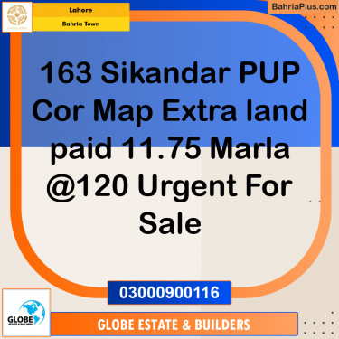 Residential Plot for Sale in Sector F - Sikander Block -  Bahria Town, Lahore - (BP-173588)