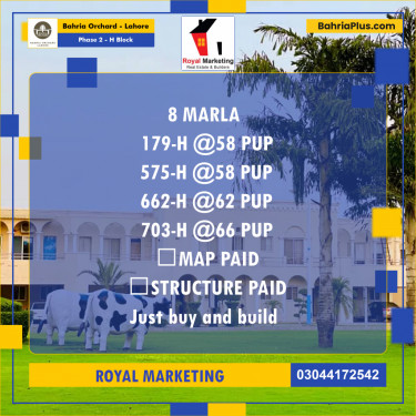 Residential Plot for Sale in Phase 2 - H Block -  Bahria Orchard, Lahore - (BP-173627)
