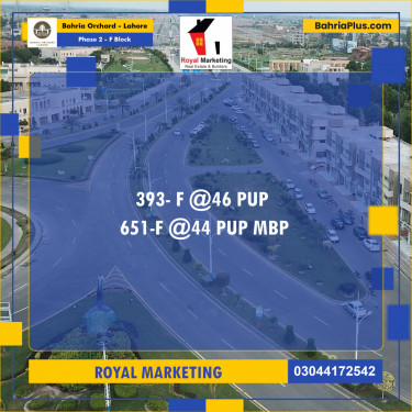 Residential Plot for Sale in Phase 2 - F Block -  Bahria Orchard, Lahore - (BP-173770)