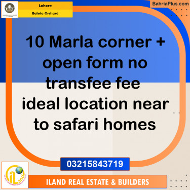 Residential Plot for Sale in Bahria Orchard, Lahore - (BP-174018)