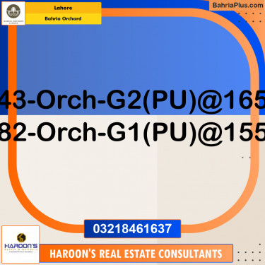 Residential Plot for Sale in Phase 4 - G2 Block -  Bahria Orchard, Lahore - (BP-174174)