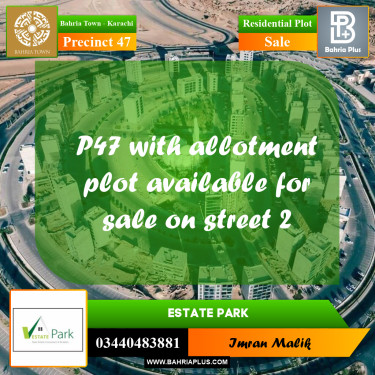 250 Sq. Yards Residential Plot for Sale in Precinct 47 -  Bahria Town, Karachi - (BP-174205)