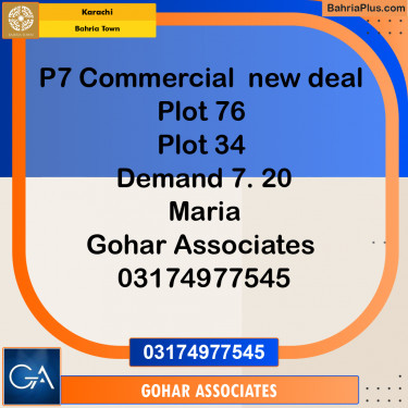 Residential Plot for Sale in Precinct 7 Commercial -  Bahria Town, Karachi - (BP-174364)