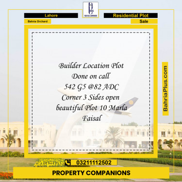 Residential Plot for Sale in Phase 4 - G5 Block -  Bahria Orchard, Lahore - (BP-174511)