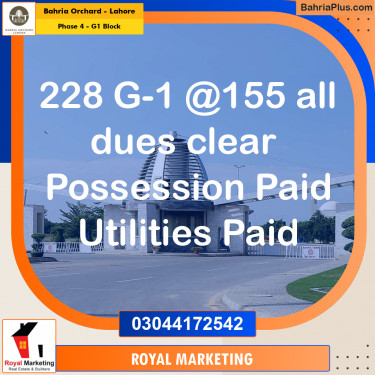 Residential Plot for Sale in Phase 4 - G1 Block -  Bahria Orchard, Lahore - (BP-174527)