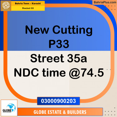 Residential Plot for Sale in Precinct 33 -  Bahria Town, Karachi - (BP-174825)