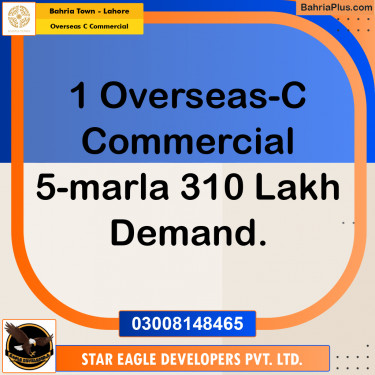 Commercial Plot for Sale in Overseas C Commercial -  Bahria Town, Lahore - (BP-175136)