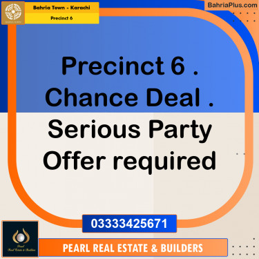 250 Sq. Yards Residential Plot for Sale in Precinct 6 -  Bahria Town, Karachi - (BP-175144)