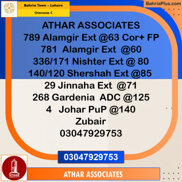 Residential Plot for Sale in Overseas C -  Bahria Town, Lahore - (BP-175316)
