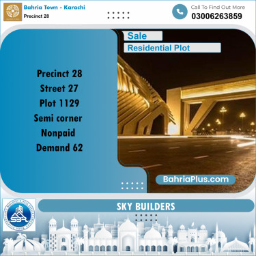 125 Sq. Yards Residential Plot for Sale in Precinct 28 -  Bahria Town, Karachi - (BP-175434)