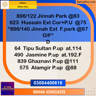 Residential Plot for Sale in Sector E - Jinnah Block -  Bahria Town, Lahore - (BP-175487)