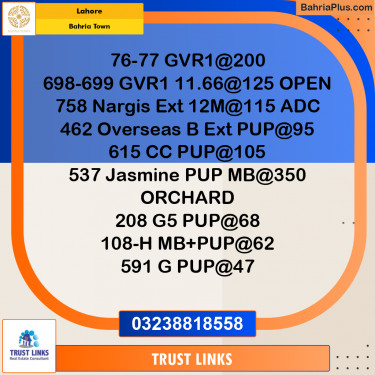Residential Plot for Sale in Golf Phase 1 -  Bahria Town, Lahore - (BP-175512)