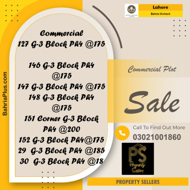 Commercial Plot for Sale in Phase 3 Commercial -  Bahria Orchard, Lahore - (BP-175542)
