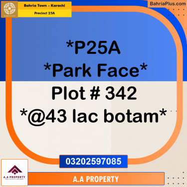 125 Sq. Yards Residential Plot for Sale in Precinct 25A -  Bahria Town, Karachi - (BP-175647)