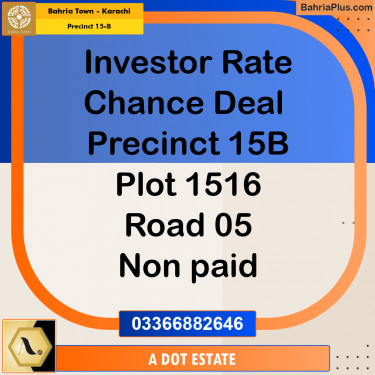 125 Sq. Yards Residential Plot for Sale in Precinct 15-B -  Bahria Town, Karachi - (BP-175677)