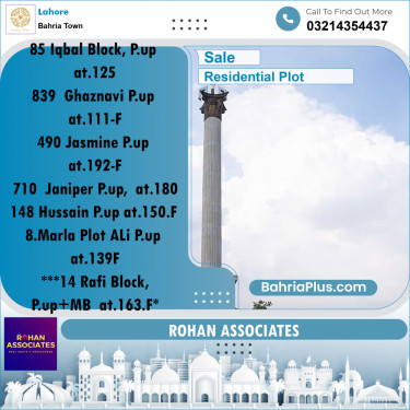 Residential Plot for Sale in Sector E - Iqbal Block -  Bahria Town, Lahore - (BP-175775)