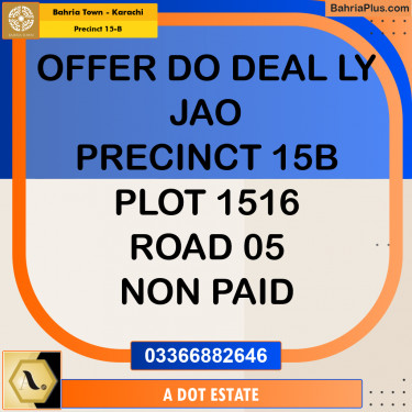 125 Sq. Yards Residential Plot for Sale in Precinct 15-B -  Bahria Town, Karachi - (BP-175902)