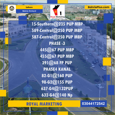 Residential Plot for Sale in Phase 1 - Southern District -  Bahria Orchard, Lahore - (BP-175979)