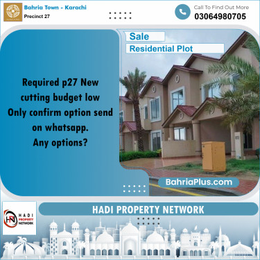 Residential Plot for Sale in Precinct 27 -  Bahria Town, Karachi - (BP-175985)