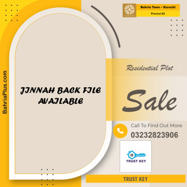 Residential Plot for Sale in Precinct 63 -  Bahria Town, Karachi - (BP-175990)