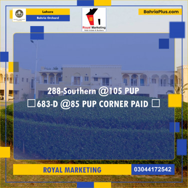 Residential Plot for Sale in Bahria Orchard, Lahore - (BP-176023)