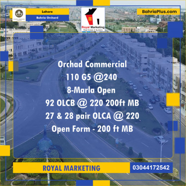 Commercial Plot for Sale in Bahria Orchard, Lahore - (BP-176077)