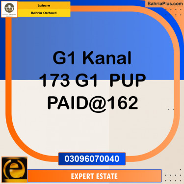 Residential Plot for Sale in Phase 4 - G1 Block -  Bahria Orchard, Lahore - (BP-176179)