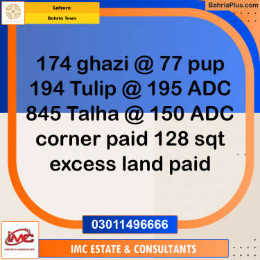Residential Plot for Sale in Sector F - Ghazi Block -  Bahria Town, Lahore - (BP-176270)