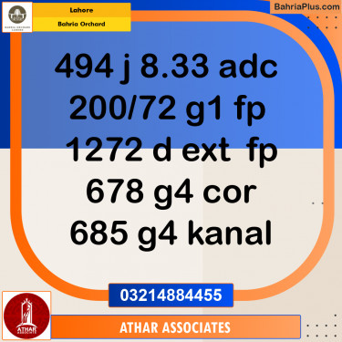 Residential Plot for Sale in Phase 2 - J Block -  Bahria Orchard, Lahore - (BP-176300)