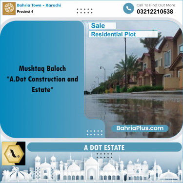 500 Sq. Yards Residential Plot for Sale in Precinct 4 -  Bahria Town, Karachi - (BP-176318)